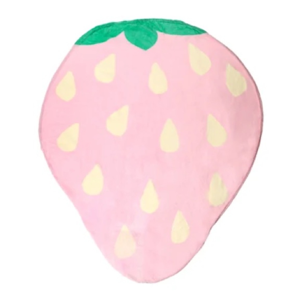 Pink Strawberry Shaped Blanket